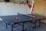 Ping Pong Table in Garage for Guest Use.